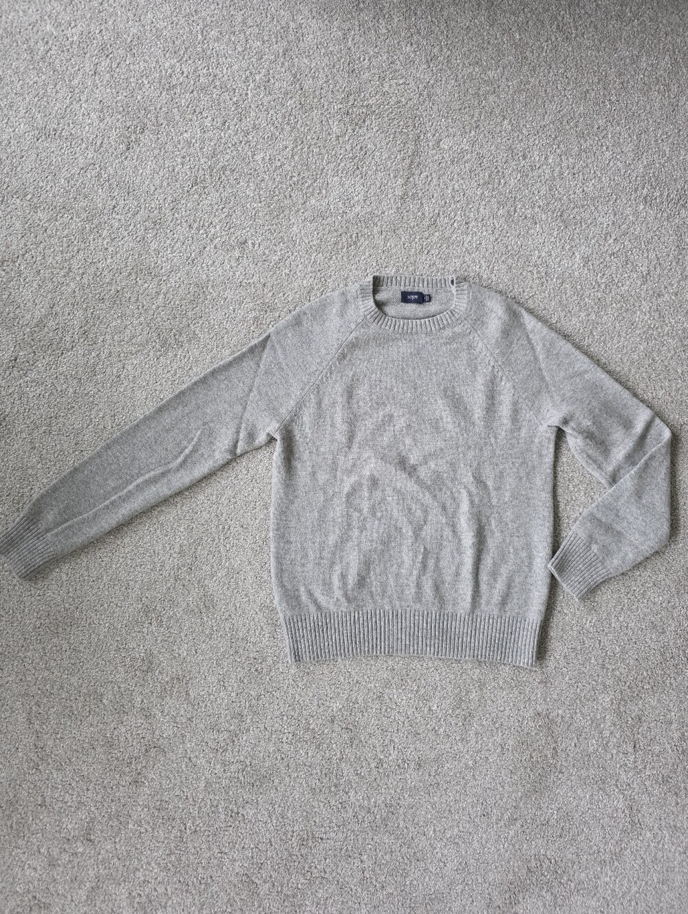 J. Crew Wool Heather Gray Crewneck Sweater